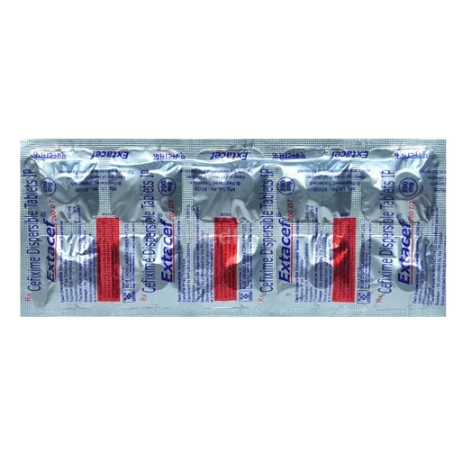 extacef 200 dt tablet 10's